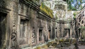 Ancient Temples at Angkor Complex, Cambodia
